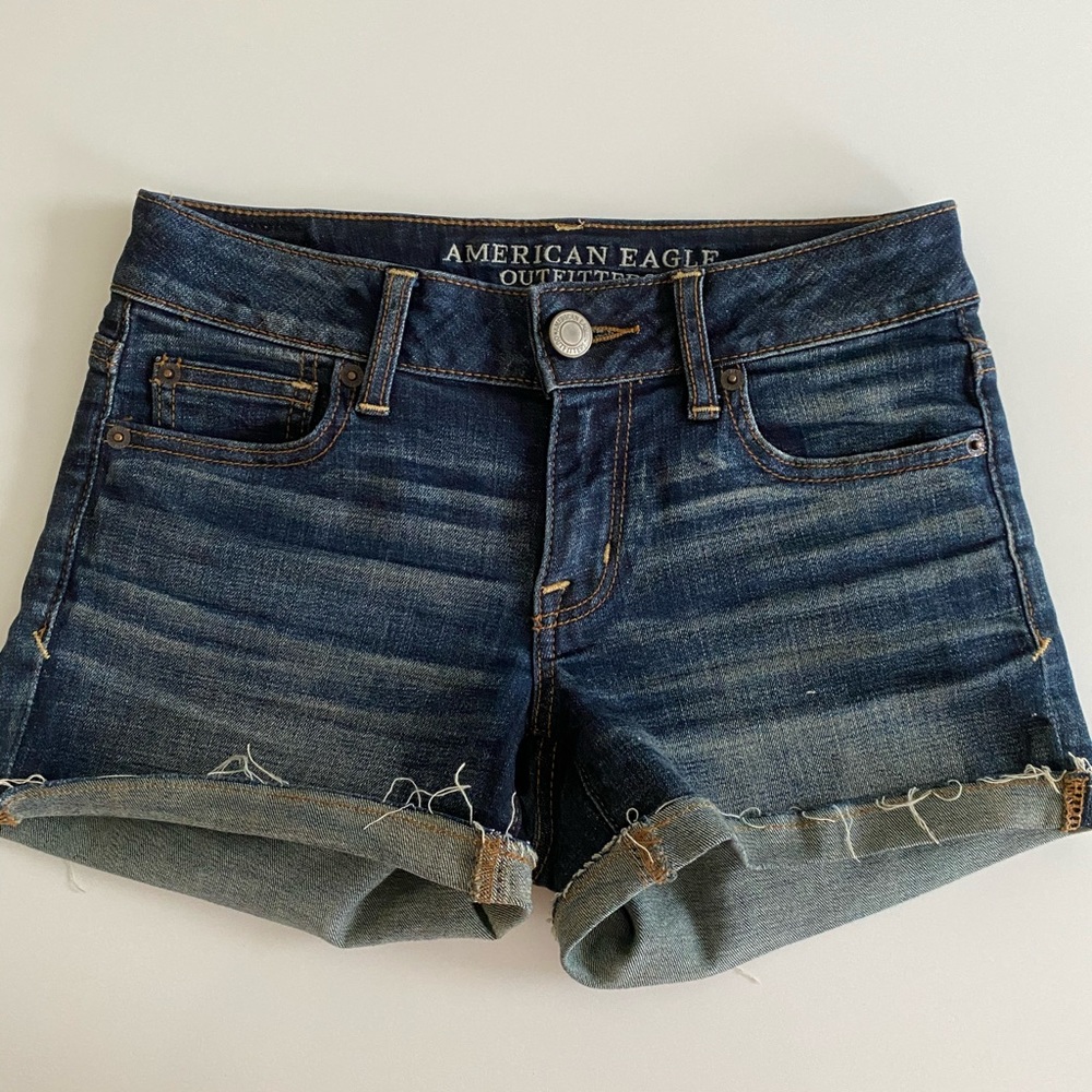 American Eagle denim shorts size 0